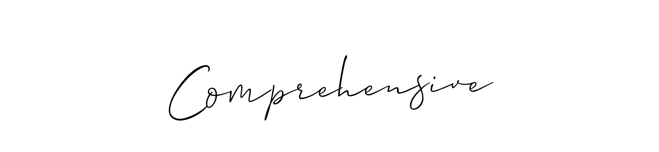 You should practise on your own different ways (Allison_Script) to write your name (Comprehensive) in signature. don't let someone else do it for you. Comprehensive signature style 2 images and pictures png