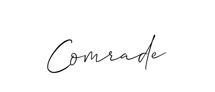 Once you've used our free online signature maker to create your best signature Allison_Script style, it's time to enjoy all of the benefits that Comrade name signing documents. Comrade signature style 2 images and pictures png