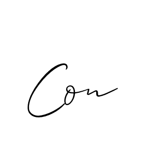 if you are searching for the best signature style for your name Con. so please give up your signature search. here we have designed multiple signature styles  using Allison_Script. Con signature style 2 images and pictures png
