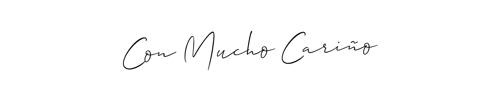 How to make Con Mucho Cariño signature? Allison_Script is a professional autograph style. Create handwritten signature for Con Mucho Cariño name. Con Mucho Cariño signature style 2 images and pictures png