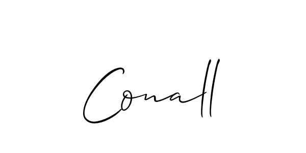 Best and Professional Signature Style for Conall. Allison_Script Best Signature Style Collection. Conall signature style 2 images and pictures png