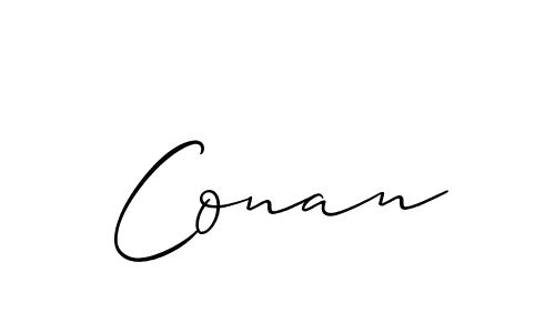 Use a signature maker to create a handwritten signature online. With this signature software, you can design (Allison_Script) your own signature for name Conan. Conan signature style 2 images and pictures png