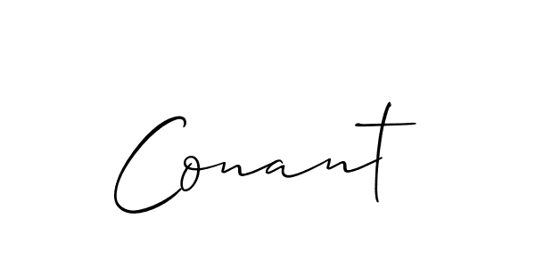 Create a beautiful signature design for name Conant. With this signature (Allison_Script) fonts, you can make a handwritten signature for free. Conant signature style 2 images and pictures png