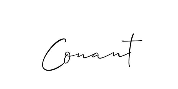 It looks lik you need a new signature style for name Conant. Design unique handwritten (Allison_Script) signature with our free signature maker in just a few clicks. Conant signature style 2 images and pictures png