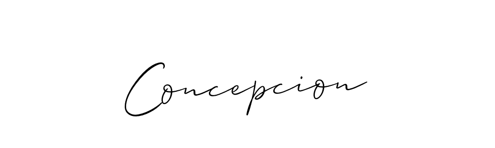 How to make Concepcion signature? Allison_Script is a professional autograph style. Create handwritten signature for Concepcion name. Concepcion signature style 2 images and pictures png