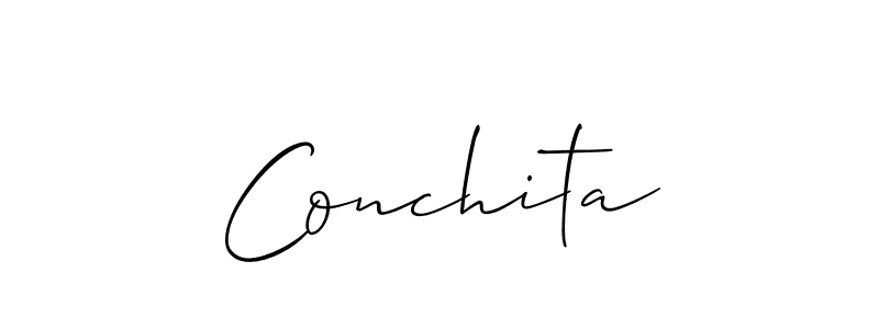 Best and Professional Signature Style for Conchita. Allison_Script Best Signature Style Collection. Conchita signature style 2 images and pictures png