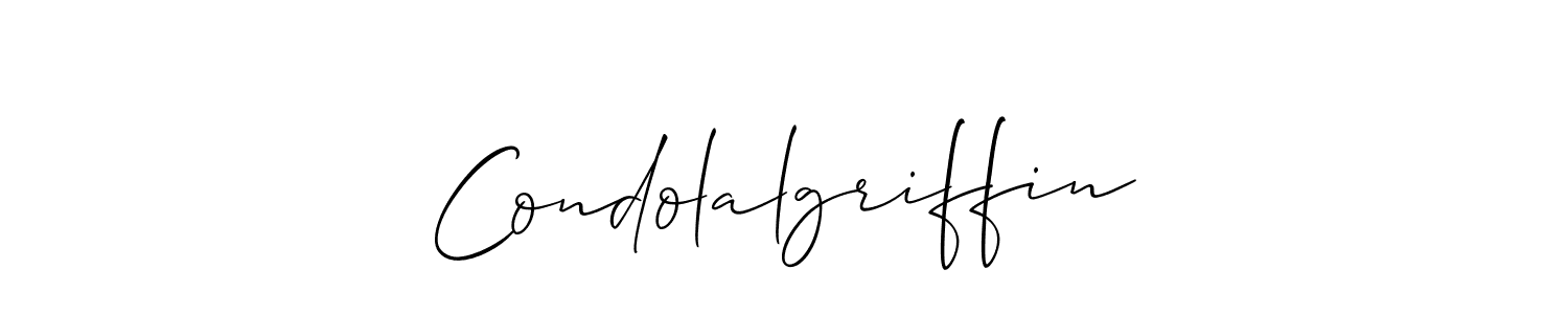 Create a beautiful signature design for name Condolalgriffin. With this signature (Allison_Script) fonts, you can make a handwritten signature for free. Condolalgriffin signature style 2 images and pictures png