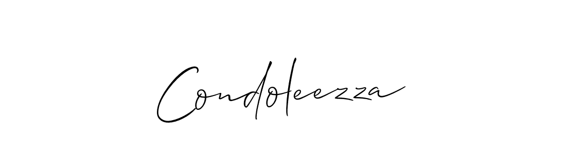 Condoleezza stylish signature style. Best Handwritten Sign (Allison_Script) for my name. Handwritten Signature Collection Ideas for my name Condoleezza. Condoleezza signature style 2 images and pictures png