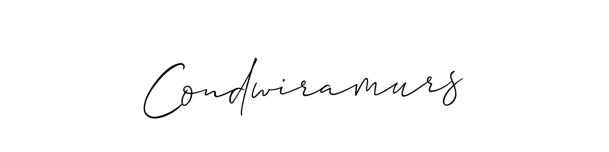 Allison_Script is a professional signature style that is perfect for those who want to add a touch of class to their signature. It is also a great choice for those who want to make their signature more unique. Get Condwiramurs name to fancy signature for free. Condwiramurs signature style 2 images and pictures png