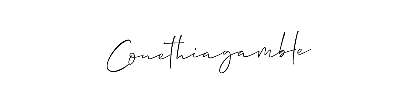 Best and Professional Signature Style for Conethiagamble. Allison_Script Best Signature Style Collection. Conethiagamble signature style 2 images and pictures png
