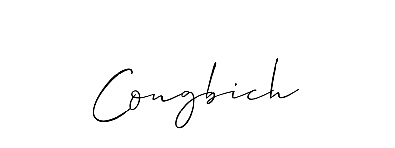 Make a beautiful signature design for name Congbich. Use this online signature maker to create a handwritten signature for free. Congbich signature style 2 images and pictures png