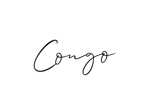 The best way (Allison_Script) to make a short signature is to pick only two or three words in your name. The name Congo include a total of six letters. For converting this name. Congo signature style 2 images and pictures png