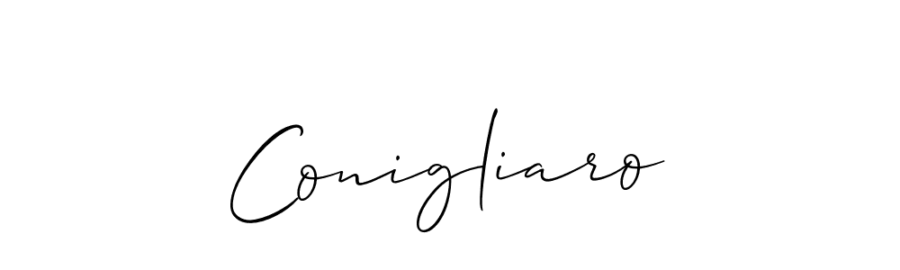 if you are searching for the best signature style for your name Conigliaro. so please give up your signature search. here we have designed multiple signature styles  using Allison_Script. Conigliaro signature style 2 images and pictures png