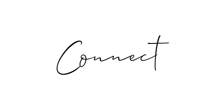 How to Draw Connect signature style? Allison_Script is a latest design signature styles for name Connect. Connect signature style 2 images and pictures png