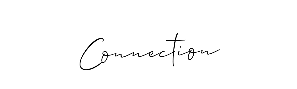 You should practise on your own different ways (Allison_Script) to write your name (Connection) in signature. don't let someone else do it for you. Connection signature style 2 images and pictures png