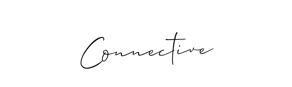 if you are searching for the best signature style for your name Connective. so please give up your signature search. here we have designed multiple signature styles  using Allison_Script. Connective signature style 2 images and pictures png