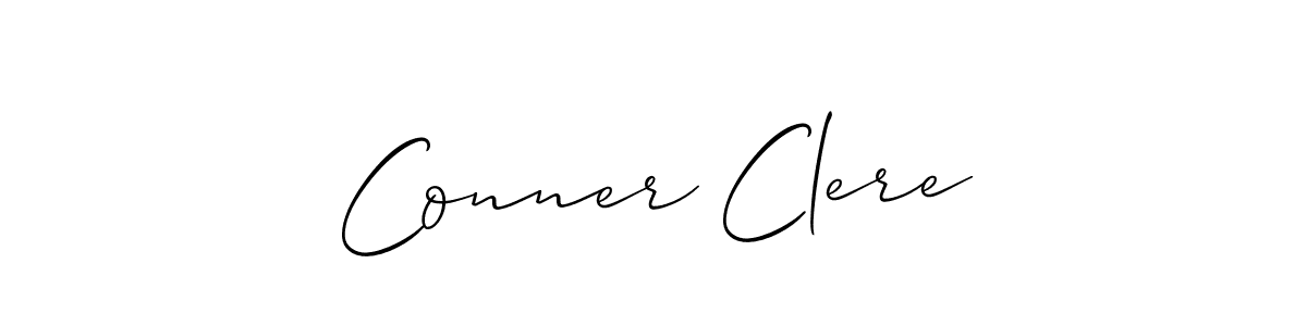 You should practise on your own different ways (Allison_Script) to write your name (Conner Clere) in signature. don't let someone else do it for you. Conner Clere signature style 2 images and pictures png