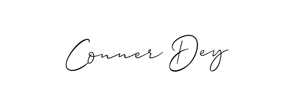 Design your own signature with our free online signature maker. With this signature software, you can create a handwritten (Allison_Script) signature for name Conner Dey. Conner Dey signature style 2 images and pictures png
