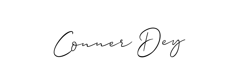 Create a beautiful signature design for name Conner Dey. With this signature (Allison_Script) fonts, you can make a handwritten signature for free. Conner Dey signature style 2 images and pictures png