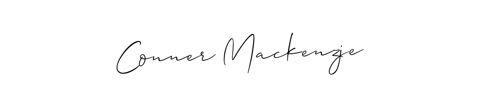 How to make Conner Mackenzje name signature. Use Allison_Script style for creating short signs online. This is the latest handwritten sign. Conner Mackenzje signature style 2 images and pictures png
