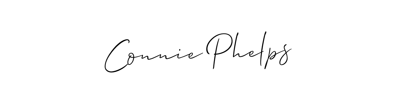 if you are searching for the best signature style for your name Connie Phelps. so please give up your signature search. here we have designed multiple signature styles  using Allison_Script. Connie Phelps signature style 2 images and pictures png