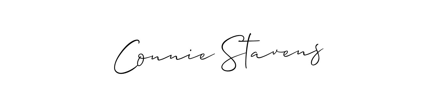 How to make Connie Stavens signature? Allison_Script is a professional autograph style. Create handwritten signature for Connie Stavens name. Connie Stavens signature style 2 images and pictures png