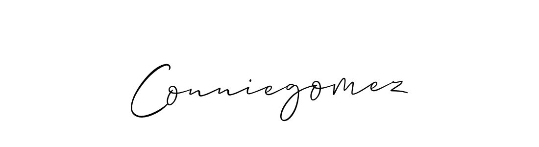 Also we have Conniegomez name is the best signature style. Create professional handwritten signature collection using Allison_Script autograph style. Conniegomez signature style 2 images and pictures png