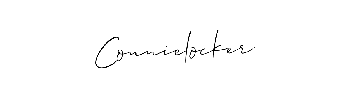 How to make Connielocker name signature. Use Allison_Script style for creating short signs online. This is the latest handwritten sign. Connielocker signature style 2 images and pictures png