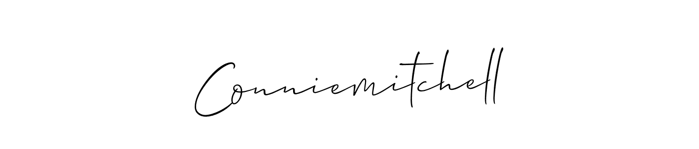 You should practise on your own different ways (Allison_Script) to write your name (Conniemitchell) in signature. don't let someone else do it for you. Conniemitchell signature style 2 images and pictures png