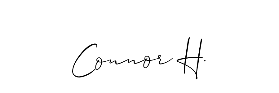 Connor H. stylish signature style. Best Handwritten Sign (Allison_Script) for my name. Handwritten Signature Collection Ideas for my name Connor H.. Connor H. signature style 2 images and pictures png