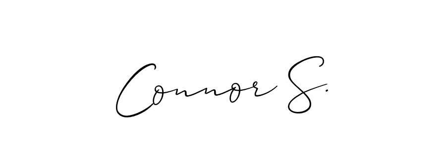 It looks lik you need a new signature style for name Connor S.. Design unique handwritten (Allison_Script) signature with our free signature maker in just a few clicks. Connor S. signature style 2 images and pictures png