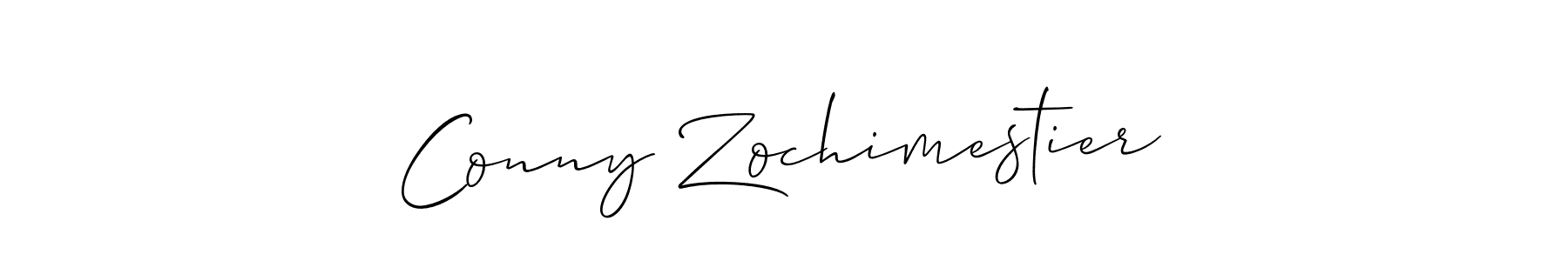 Conny Zochimestier stylish signature style. Best Handwritten Sign (Allison_Script) for my name. Handwritten Signature Collection Ideas for my name Conny Zochimestier. Conny Zochimestier signature style 2 images and pictures png