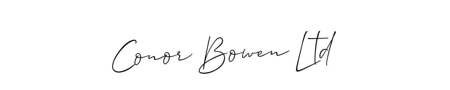 How to make Conor Bowen Ltd name signature. Use Allison_Script style for creating short signs online. This is the latest handwritten sign. Conor Bowen Ltd signature style 2 images and pictures png