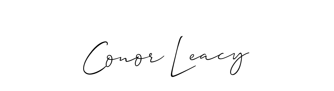 Conor Leacy stylish signature style. Best Handwritten Sign (Allison_Script) for my name. Handwritten Signature Collection Ideas for my name Conor Leacy. Conor Leacy signature style 2 images and pictures png