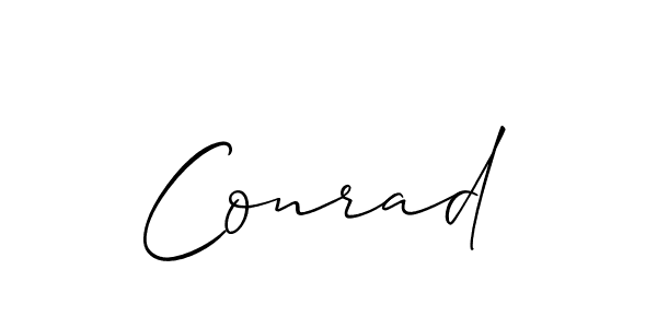 Also we have Conrad name is the best signature style. Create professional handwritten signature collection using Allison_Script autograph style. Conrad signature style 2 images and pictures png