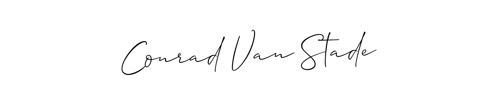 Here are the top 10 professional signature styles for the name Conrad Van Stade. These are the best autograph styles you can use for your name. Conrad Van Stade signature style 2 images and pictures png