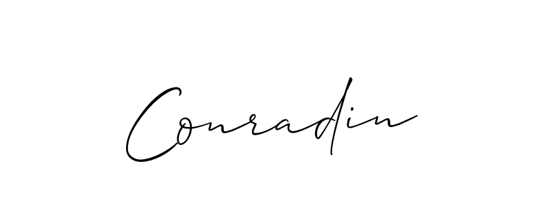 How to Draw Conradin signature style? Allison_Script is a latest design signature styles for name Conradin. Conradin signature style 2 images and pictures png