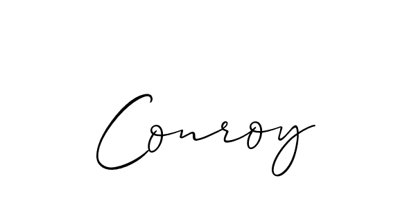 Design your own signature with our free online signature maker. With this signature software, you can create a handwritten (Allison_Script) signature for name Conroy. Conroy signature style 2 images and pictures png