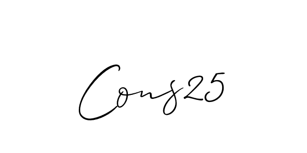 Make a short Cons25 signature style. Manage your documents anywhere anytime using Allison_Script. Create and add eSignatures, submit forms, share and send files easily. Cons25 signature style 2 images and pictures png