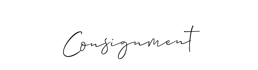 How to make Consignment name signature. Use Allison_Script style for creating short signs online. This is the latest handwritten sign. Consignment signature style 2 images and pictures png
