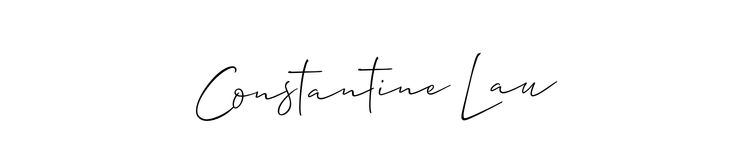 Use a signature maker to create a handwritten signature online. With this signature software, you can design (Allison_Script) your own signature for name Constantine Lau. Constantine Lau signature style 2 images and pictures png