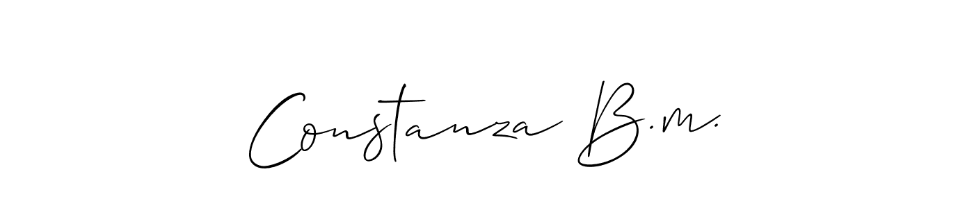 Best and Professional Signature Style for Constanza B.m.. Allison_Script Best Signature Style Collection. Constanza B.m. signature style 2 images and pictures png