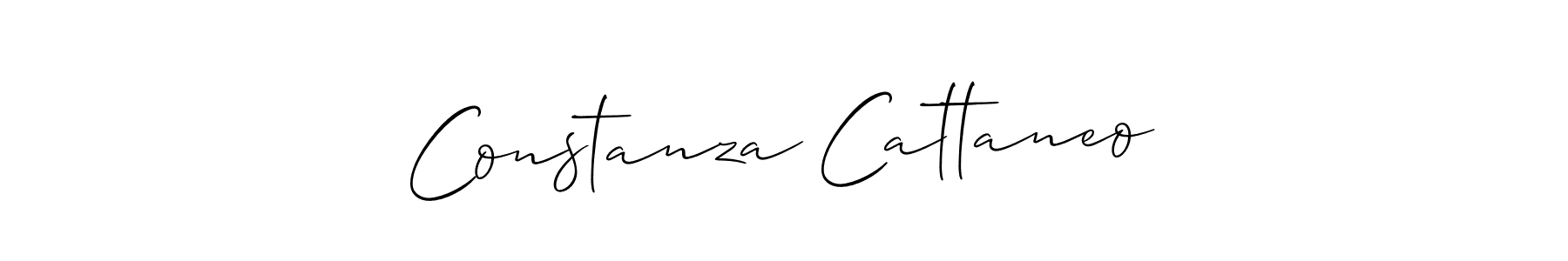 How to make Constanza Cattaneo name signature. Use Allison_Script style for creating short signs online. This is the latest handwritten sign. Constanza Cattaneo signature style 2 images and pictures png