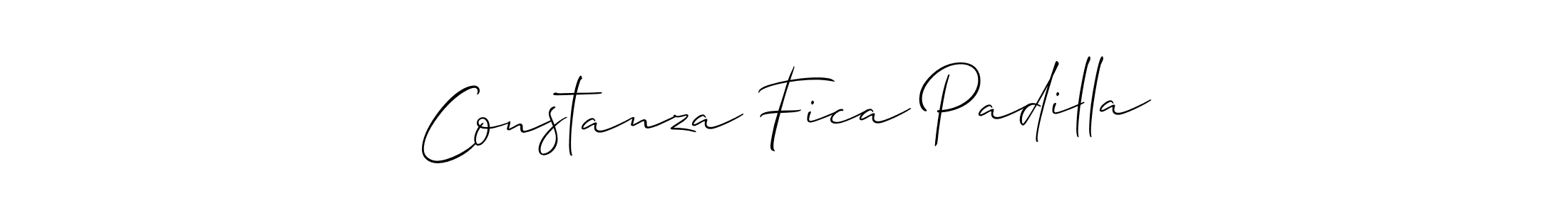 Also we have Constanza Fica Padilla name is the best signature style. Create professional handwritten signature collection using Allison_Script autograph style. Constanza Fica Padilla signature style 2 images and pictures png