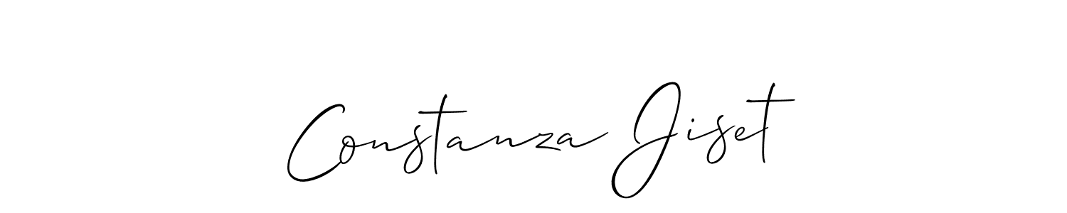 Constanza Jiset stylish signature style. Best Handwritten Sign (Allison_Script) for my name. Handwritten Signature Collection Ideas for my name Constanza Jiset. Constanza Jiset signature style 2 images and pictures png