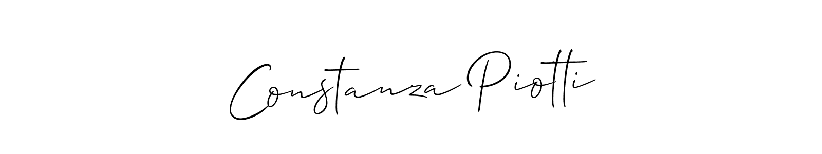 The best way (Allison_Script) to make a short signature is to pick only two or three words in your name. The name Constanza Piotti include a total of six letters. For converting this name. Constanza Piotti signature style 2 images and pictures png