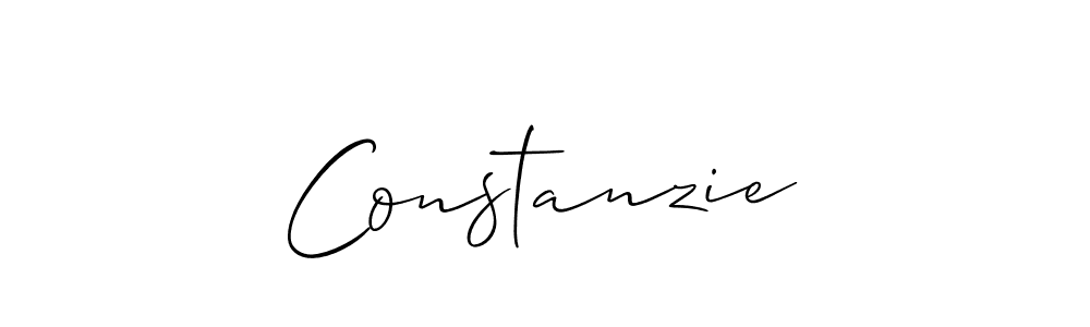 Create a beautiful signature design for name Constanzie. With this signature (Allison_Script) fonts, you can make a handwritten signature for free. Constanzie signature style 2 images and pictures png