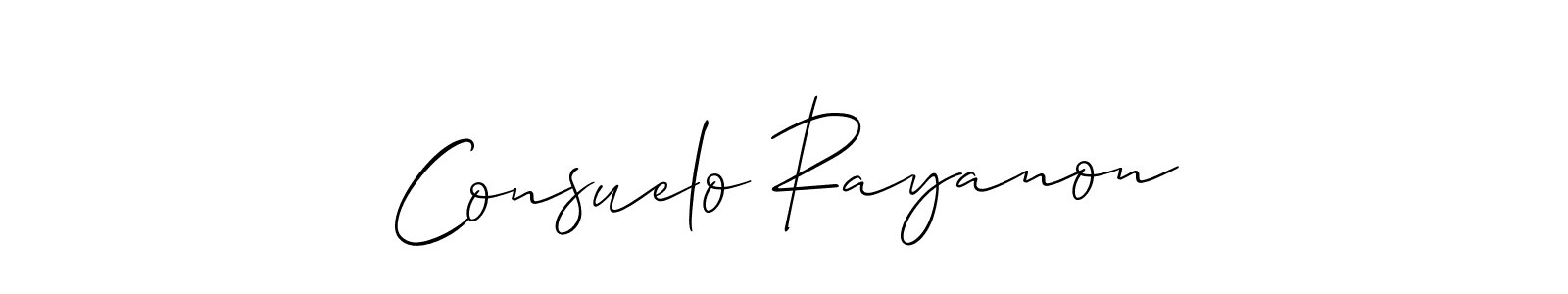 Best and Professional Signature Style for Consuelo Rayanon. Allison_Script Best Signature Style Collection. Consuelo Rayanon signature style 2 images and pictures png