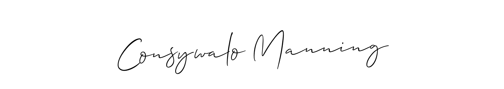 How to Draw Consywalo Manning signature style? Allison_Script is a latest design signature styles for name Consywalo Manning. Consywalo Manning signature style 2 images and pictures png