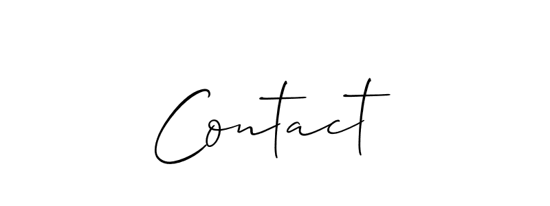 Best and Professional Signature Style for Contact . Allison_Script Best Signature Style Collection. Contact  signature style 2 images and pictures png